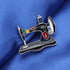 Bonsny Enamel Alloy Rhinestone Sewing Machine Brooches Pin Jewelry For Women Girls Novelty Gift Charms...