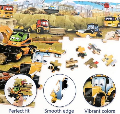 100 Piece puzzels for Kids Ages 4-8 8-10 3-5 jigsaws for Children Age 4 5 6 7 8 Jigsaw Puzzles for Children Kids Tollder Boys Grils Puzzle Constru...