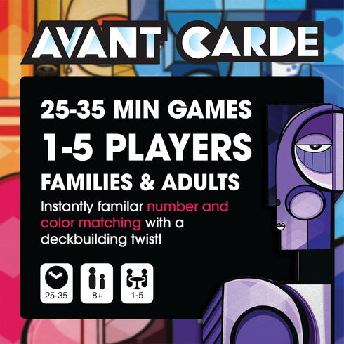 Avant Carde - by Resonym - Board Game - Deck building game of avant-garde art collection - Ages 8+...