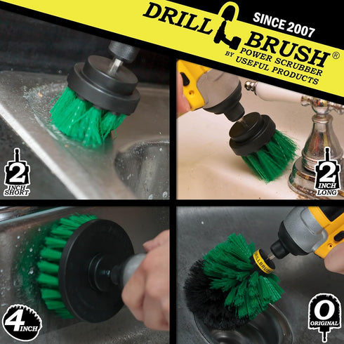 Pan Scrubber Kit - Cast Iron Skillet Brushes - Kitchen Cleaning Supplies - Stove Scrubber - Kitchen Countertop Cleaner - Kitchen Trash Can Scrubbi...