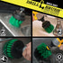 Pan Scrubber Kit - Cast Iron Skillet Brushes - Kitchen Cleaning Supplies - Stove Scrubber - Kitchen Countertop Cleaner - Kitchen Trash Can Scrubbi...