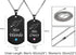 His Crazy Her Weirdo Couple Pendant Necklaces His & Hers Matching Set Titanium Stainless Steel Couple Pendant Necklace Engraved Jewelry Set, Perfe...