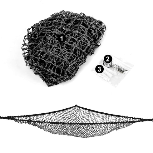 Stuffed Animal Hammock, Jumbo Toy Storage Net 83" Wall Sling Corner Extra Large Kids Children Mesh Toy Net Organizer (Black, 83 Inch)...