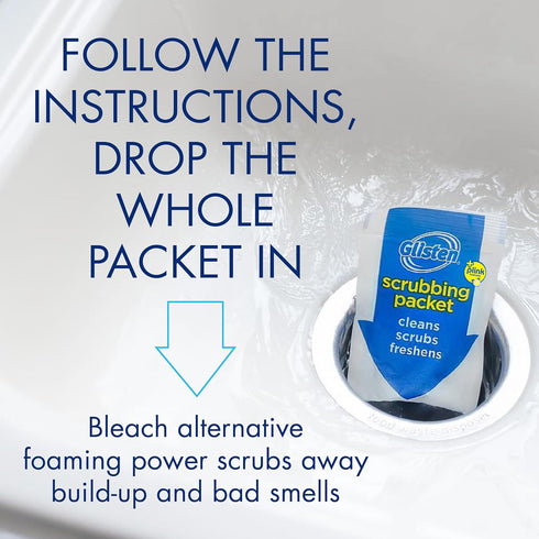 Glisten Garbage Disposer Foaming Cleaner, Lemon Scent, 2-Pack (8 Uses)...