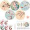 Yinder 5 Sets Floral Embroidery Kit for Beginners Embroidery Starter Kit with Patterns and Instructions Include Embroidery Hoop Threads Needles St...