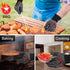 BBQ Gloves, 1472? Extreme Heat Resistant, Silicone Non-Slip Oven Mitts, Kitchen Gloves for Grilling, Cooking, Baking-1 Pair… (One Size Fits Most, ...