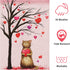 Valentine's Day Cat Garden Flag, Valentines Heart Love Tree Burlap 12 x 18 Inch Double Sided Yard Flag, Spring Seasonal Outdoor Decoration for Val...
