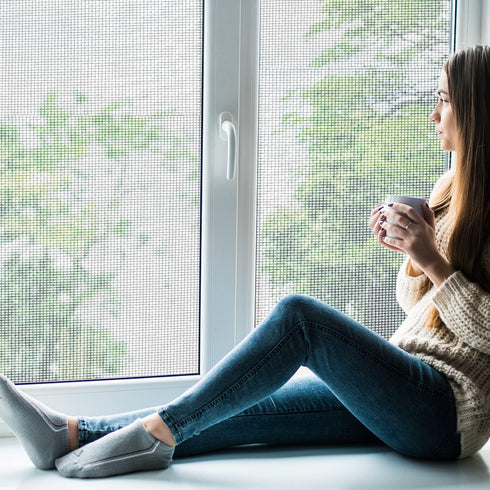 Replacement Window Screens, 48X118 Inch Durable Window Screen Mesh for Patio Porch Door Windows, DIY Adjustable Fiberglass Screen Repair Kit Slidi...