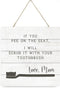 MRC Wood Products If You Pee On The Seat Wooden Plank Sign 7.5x7.5...