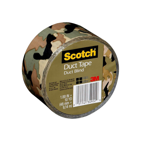 Scotch Duct Tape, Camo, 1.88 in x 10 yd, 1 Roll (910-CMO-C)...