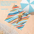 BYDOLL Beach Blanket Sandproof Waterproof 78''×81''1-4 Adults Compact Lightweight Oversized Beach Blanket Large Picnic Mat Beach Blanket for Trave...