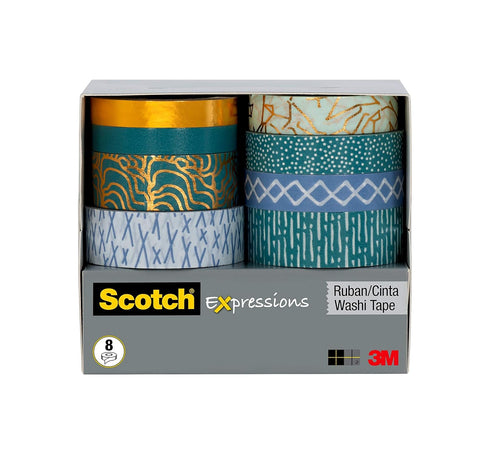 Scotch Expressions Washi Tape, 8 Rolls/Pack (C1017-8-P6)...