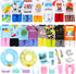 Miunana 36 PCS Boy Doll Travel Outfits for 4-6 Inch Doll Include 20 PCS Top and Pants for 5.3 Inch Boy Doll Clothes and Accessories with 14 PCS Do...
