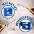 Demagnetizer and Magnetizer - Blue - for Screwdrivers Tips, Bits, and Small Tools, Large or Big Screws, Drills, Drill Bits, Sockets, Nuts, Bolts, ...