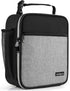 Lunch Bag, Durable Insulated Lunch Box Reusable Adults Tote Bag Lunch Bag for Men, Women, Adults (Black Gray)...