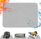 Heat Resistant Mat for Air Fryer,Deep Fryer,Oven,Gray 15x18in Hot Pads for Kitchen Counter Heat Protector,Deep Fryer Coffee Machine Accessories,Un...