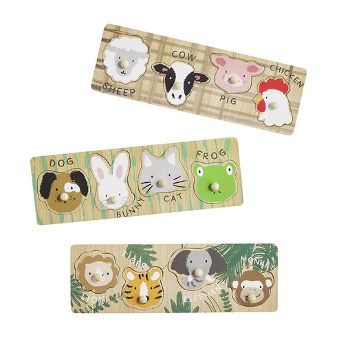 Mud Pie Children's Knob Puzzle, Pet...