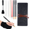 Scratch Painting Art Tool, 9 Pieces Scratching Drawing Tool Set, Including Artist Glove, Tool Bag, Scratch Coloring Pens, Plastic and Wooden Stylu...