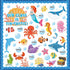 gisgfim Under The Sea Bulletin Board Decoration Set Classroom Sea Animals Cutouts Borders for School Decor Ocean Theme Summer Welcome Bulletin Boa...
