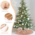 Christmas Tree Skirt 36 Inches Rose Gold Sequin Tree Skirts Glitter Sparkly Xmas Tree Skirt for Tabletop Christmas Tree Decoration...