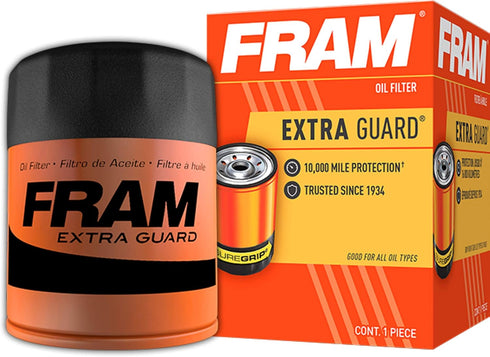 FRAM Extra Guard PH8316, 10K Mile Change Interval Spin-On Oil Filter...