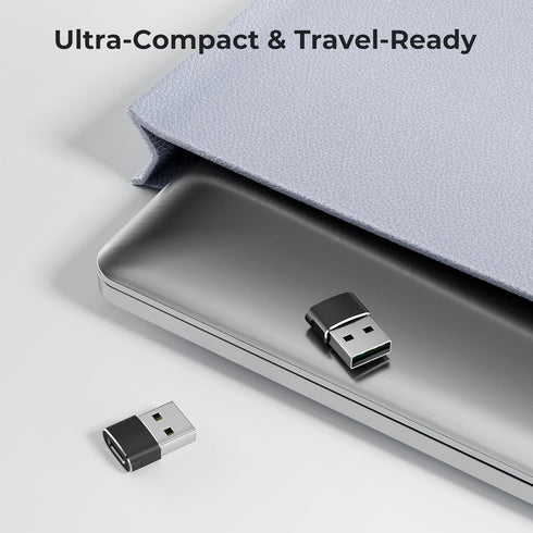 Basesailor USB to USB C Adapter 2Pack,Type C Female to A Male Power Adapter for iPhone 17 16 15 14 13 Mini Pro Max,CarPlay,Airpods,iPad Air 4 5,Sa...