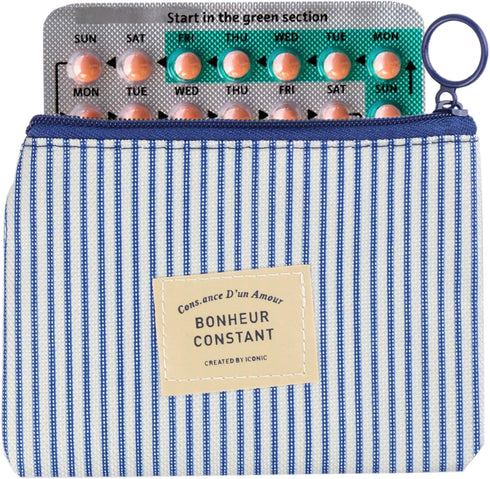 2 Pack Birth Control Pill Cases with 3"×4" for Women Privacy Protection Contraceptive Medicine Case Holder Packet Sleeve Pocket Pouch Wallet...