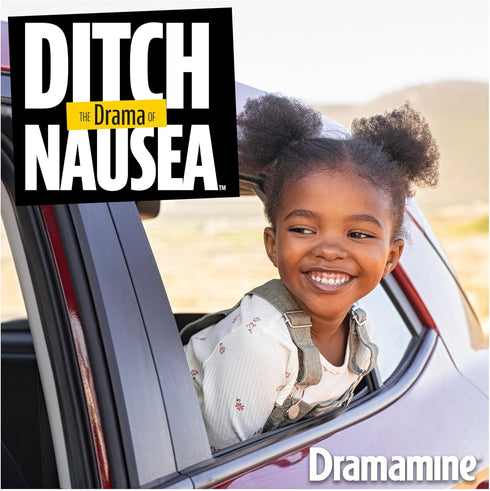 Dramamine Motion Sickness Relief for Kids | Chewable Grape | 8 Count...