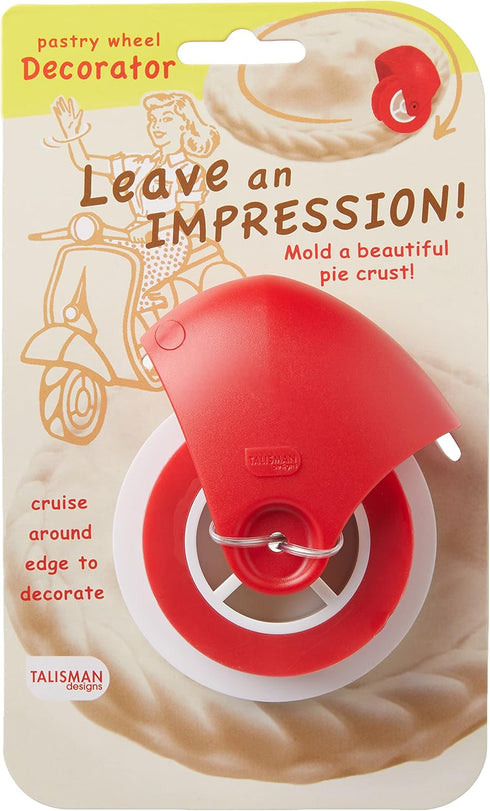 Talisman Designs Pastry Wheel Pie Crust Decorator | Pie Crust Wheel | Pie Crust Decorating Tools | Easy to Use Pastry Wheel | Pie Decorating Tools...