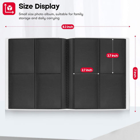Ablus 160 Pockets Mini Photo Album for Fujifilm Instax Mini Camera, Polaroid Snap, Z2300, SocialMatic Instant Cameras & Zip Instant Printer (160 p...