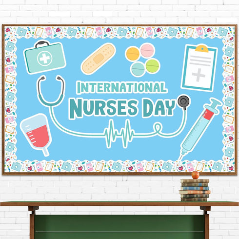 72 Feet Healthcare Workers Nurse Bulletin Board Borders for Doctor Appreciation Week Nurse Day Party Decoration Medical Nursing Nurse Graduation S...