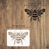 FINGERINSPIRE Bee Stencil 8.3x11.7inch Reusable Datura Bumblebee Drawing Stencil DIY Craft Hornet Painting Template Animal Bee Pattern Stencil for...
