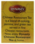 Dynasty 100% Natural Tea 16 Individual Tea Bags Per Pack (Chinese Restaurant, 1 Pack)...