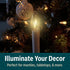 Holiday Joy Window Candles Kit - Pack of 1-9-inch-Tall Electric Candle with Built-in Auto Sensor, 2 Bulbs and Suction Cup Holder in Each Box - 5W,...