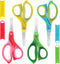 Kids Scissors Blunt Safety: 5” Left & Right Handed Small School Scissors Stainless Steel Blades Child Craft Scissors with Cover for Toddlers Stude...