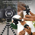 TALK WORKS Flexible Tripod for iPhone, Android, Camera - Bendable Legs, Adjustable Stand Holder with Mini Wireless Remote for Selfies, Vlogging, B...