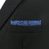 S&W SHLAX&WING Mens Pocket Square for Suit Navy Blue Black Large Size Pattern 12×12 Business...