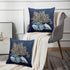 Emvency Throw Pillow Cover Blue Seashore Indigo Ocean Coral Seashells Beach House Gray Coastal Decorative Pillow Case Home Decor Square 20 x 20 In...