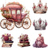 108 Pcs Red Victorian Era Scrapbook Stickers Set, Aesthetic Sticker for Scrapbooking and Journaling, Junk Journal Supplies, Bullet Journals Materi...