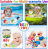 Bath Toys for Toddlers 1-3 - Mold Free Bath Toys Baby Pool Toys Toddler Age 1-2-4 Bath Toys for Infants 6-12 Months 1 2 3 4 Year Old Girl Boys Gif...