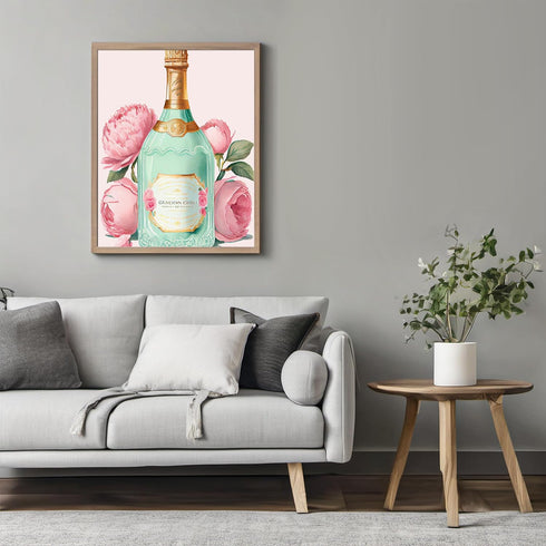 Posterizer 1 pcs-laduree champagne-cute pastel aesthetic-Inspirational Women's Art-Abstract & Modern Art-Gifts for Women-Living Room Bedroom Decor...