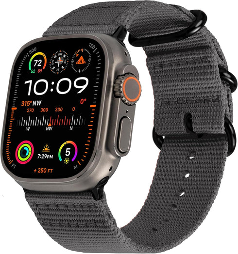 Hiking Trail Nylon Band | The Original Rugged Compatible with Apple Watch Band for Men & Women - Soft, Breathable, Woven Water-Resistant Nylon Men...
