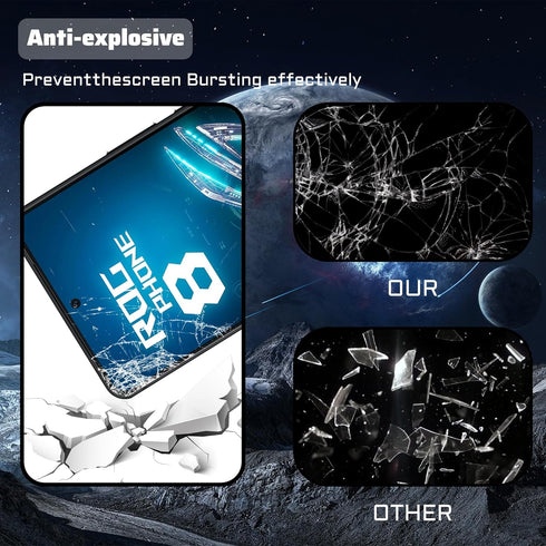 for Asus ROG Phone 8/8 Pro Screen Protector (6.78") Ultra HD Tempered Glass flim,9H Hardness Anti-Scratch (2+2 PACK)......