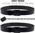 Nylon Tactical Military Men Belt Webbing Canvas Web Belts with Plastic Buckle No Metal Nickel Free, 2 Pack...