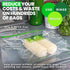 Smelly Proof Reusable Food Storage Bags Designed & MFG, USA MADE, Dishwasher-Safe, Easy-To-Clean, BPA FREE, NO PEVA, Clear FLAT Large 3-mil Thick,...