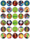 30x Christmas Green Cartoon-Themed Edible Cupcake Toppers – Fun Grocery Cake Decor | Wafer Sheet...