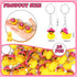 36 Pcs Duck Keychain Bulk Cowboy Cowgirl Duck Party Favors Resin Tiny Duck Keychain with Cowboy Hat Sunglasses Charms Pendant for Kids Gift Hallow...