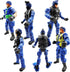 Police Army Men Playset Guard Military with Weapons Accessories 6 Pack Toy Soldiers Action Figures for Toddlers Age 6 7 8 9 yr Old Boys Girls Kids...