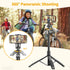 61" Selfie Stick Tripod, All in One Extendable Phone Tripod Stand with Wireless Remote 360° Rotation for iPhone and Android Phone Selfies, Video R...