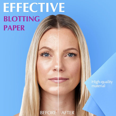 Premium Oil Absorbing Sheets for Face - 3 pack (150 sheets) - Makeup Friendly Oil Blotting Sheets for Face - Blotting Papers for Face with Oily Sk...